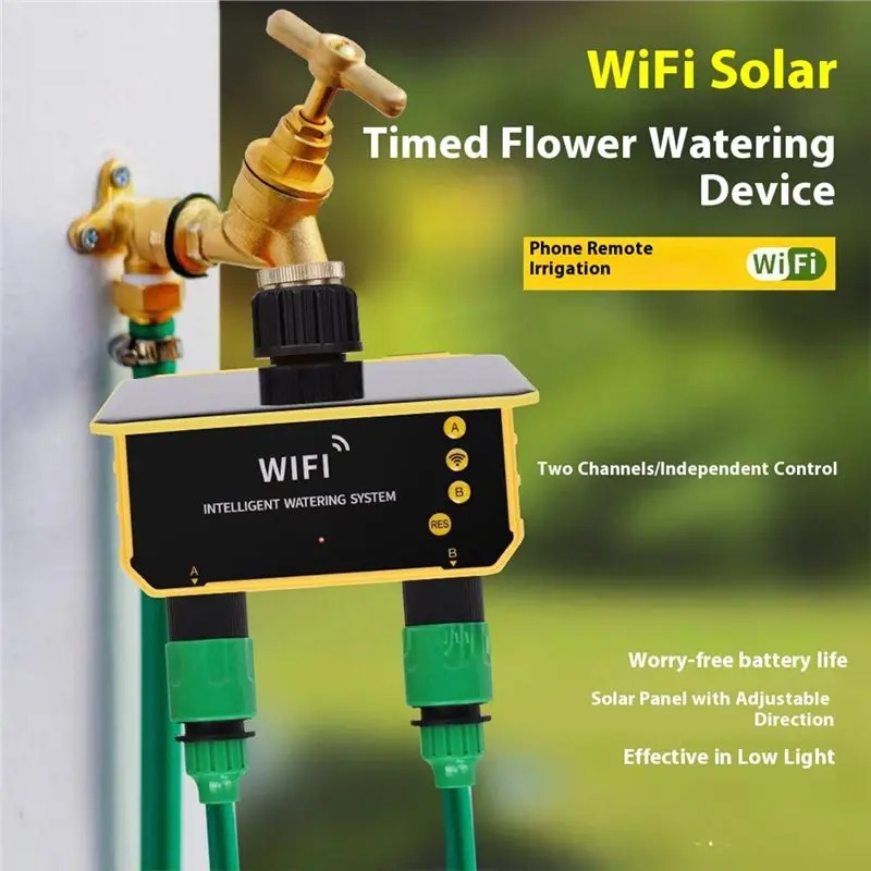 1/2 Outlets WIFI Solar Irrigat - огляд і ціна Wifi Irrigation Timer