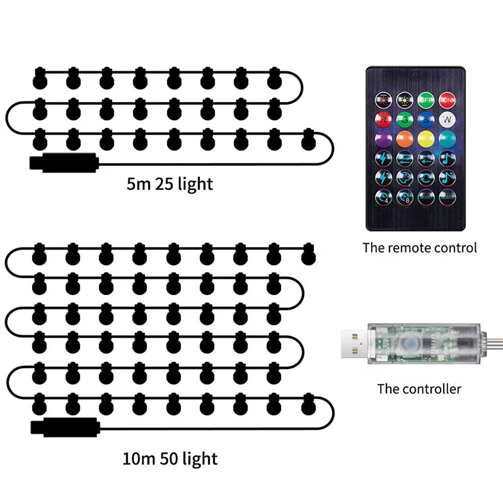 Smart LEDs Bulb String Light U - огляд і ціна Smart Garden Festoon Lights