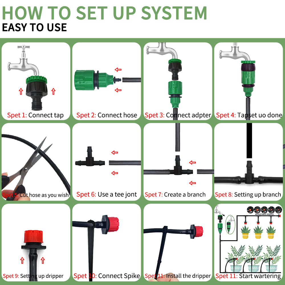 Micro Drip Irrigation System P - огляд і ціна Smart Garden Hose