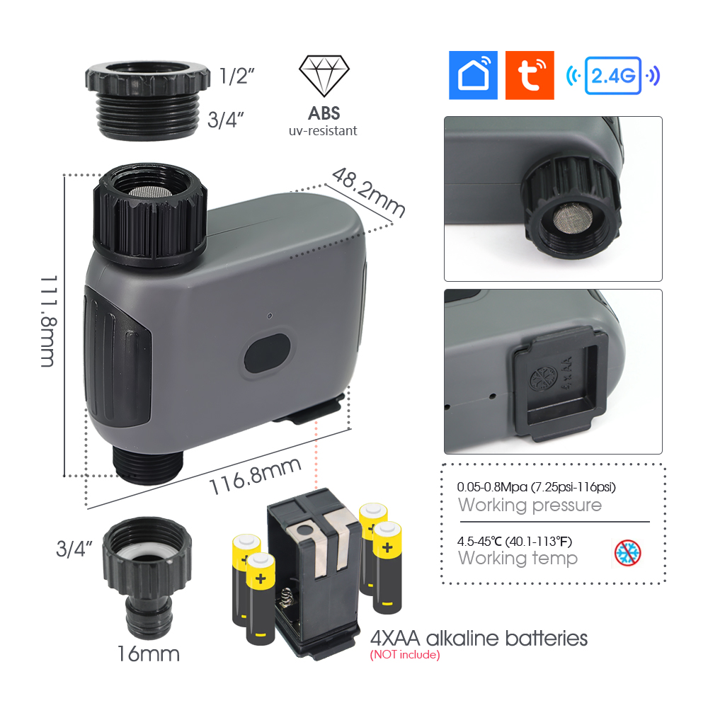 Tuya Smart Wifi Timer Misting  - огляд і ціна Wifi Irrigation Timer