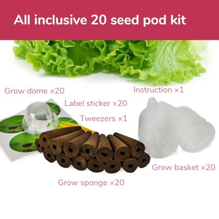 20-pod Seed Kit Lettuce Salad  - огляд і ціна Aerogarden Seed Pod