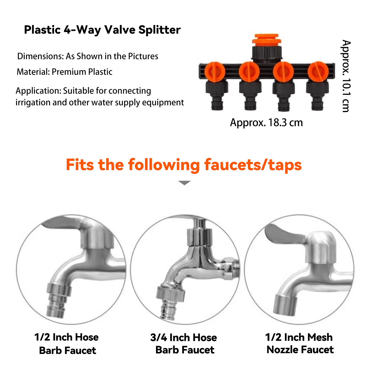 1 In 4 Out 5-Way Water Tap Spl - огляд і ціна Smart Garden Hose Valve