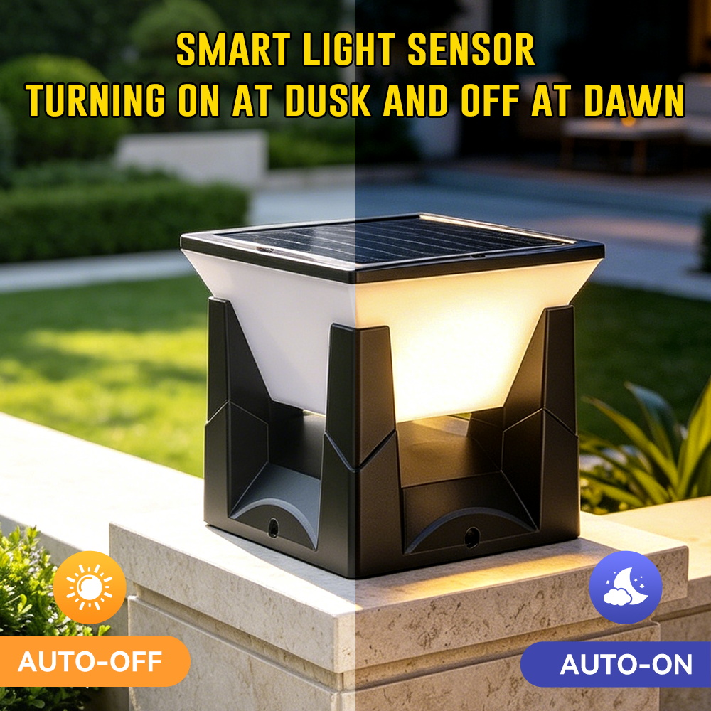 3-Color Solar Post Light IP65  - огляд і ціна Smart Garden Fence