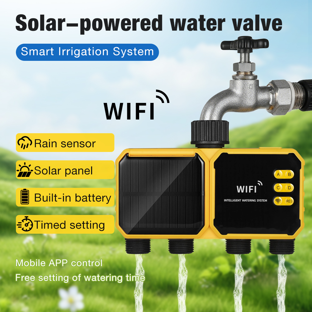 WiFi Solar Water Timer 1/2/4 O - огляд і ціна Wifi Irrigation Timer