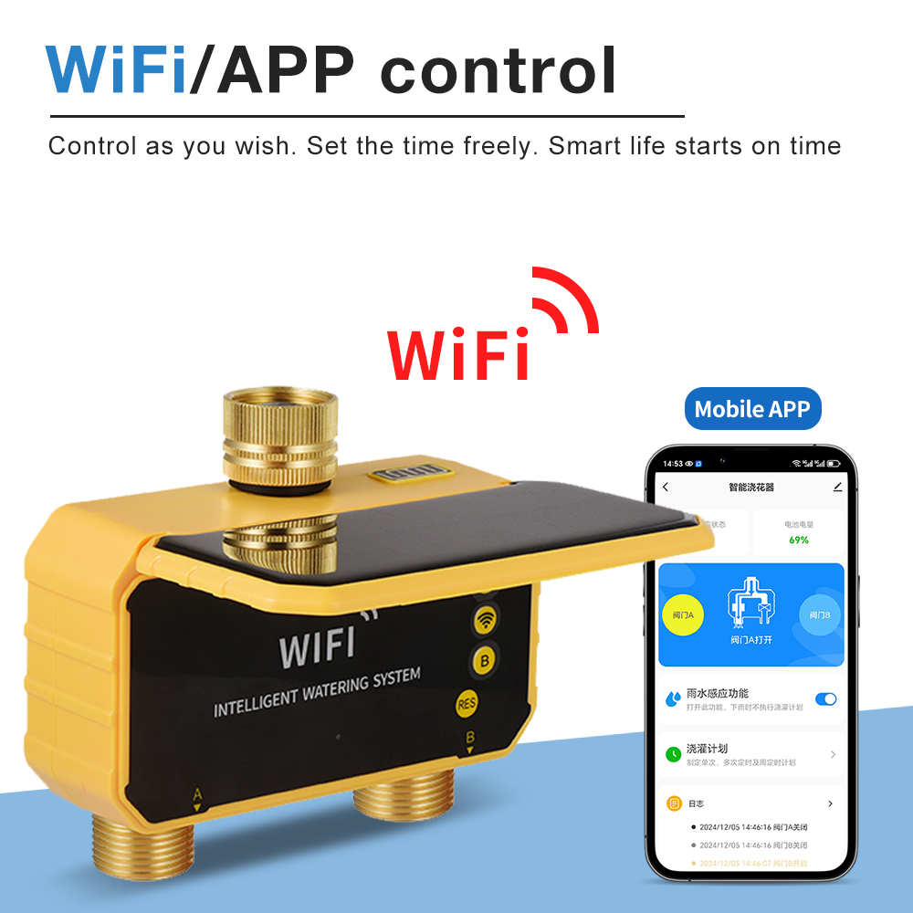 WiFi Solar Water Timer 1/2/4 O - огляд і ціна Wifi Irrigation Timer