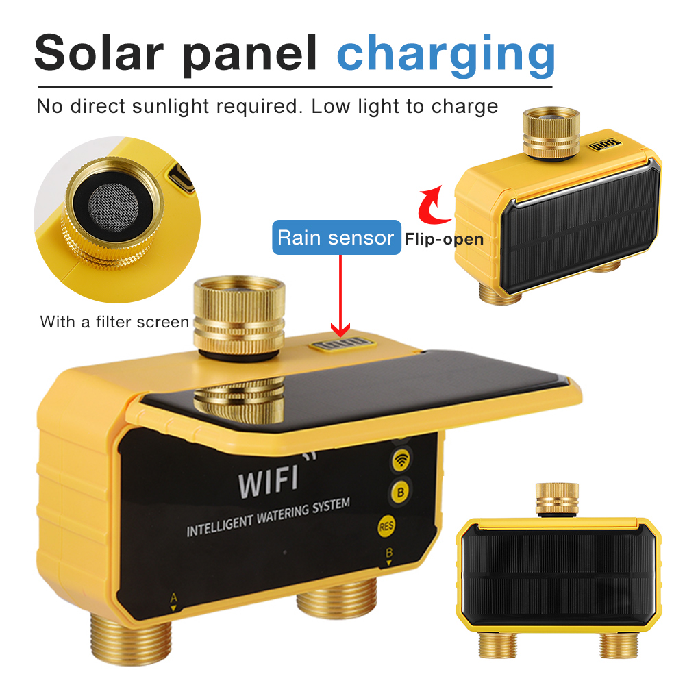 WiFi Solar Water Timer 1/2/4 O - огляд і ціна Wifi Irrigation Timer