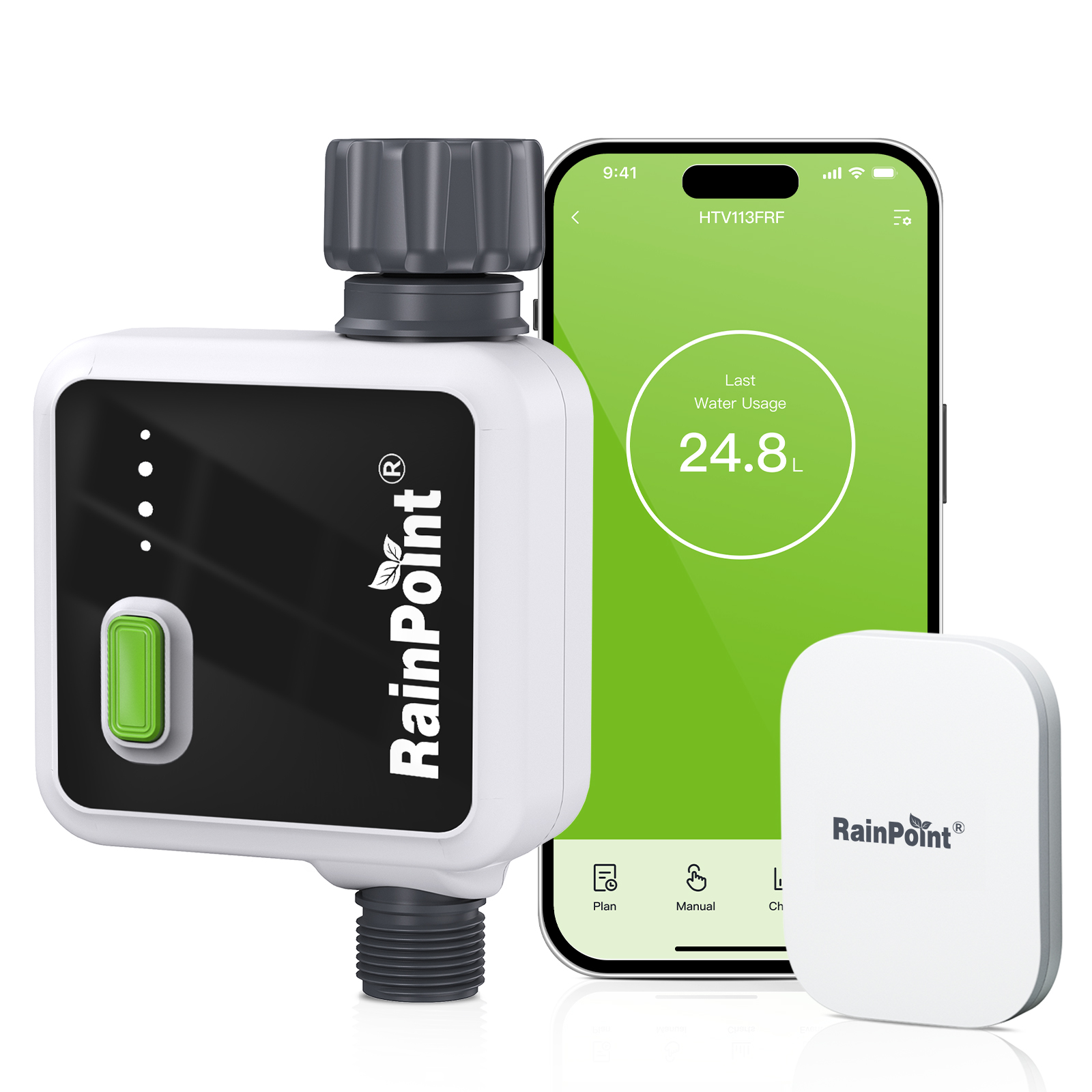 RAINPOINT 1-Zone Wireless Smar - огляд і ціна Smart Garden Hose Valve