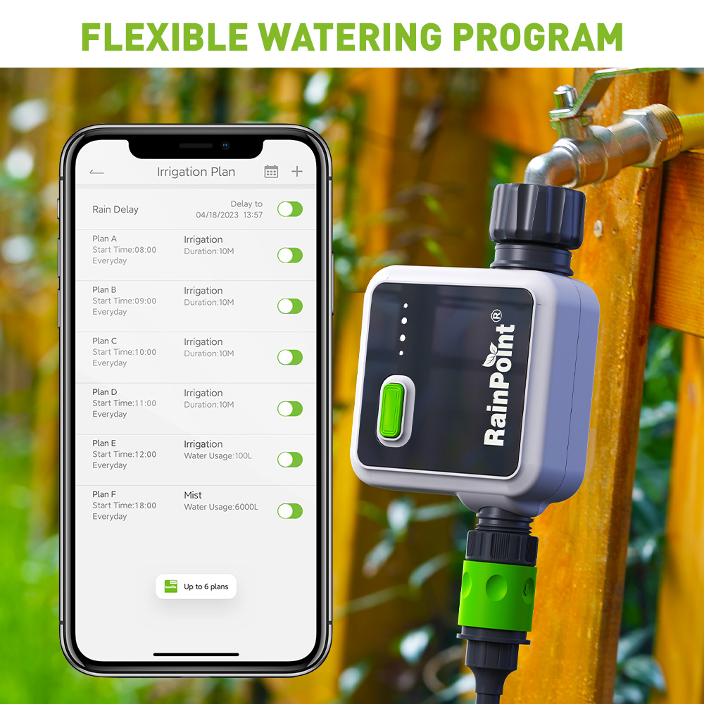 RAINPOINT 1-Zone Wireless Smar - огляд і ціна Smart Garden Hose Valve