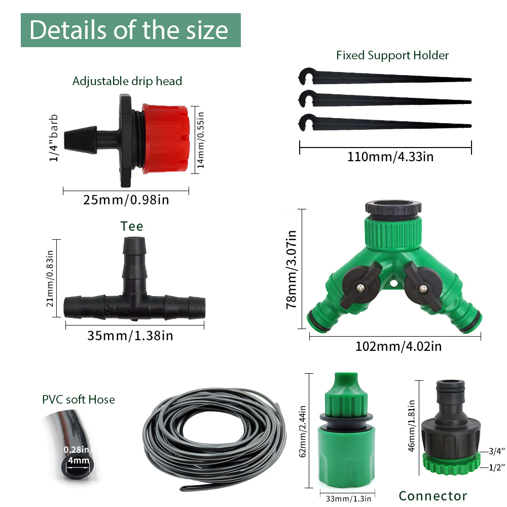 Greenhouse 15M-30M DIY Drip Ir - огляд і ціна Smart Garden Hose