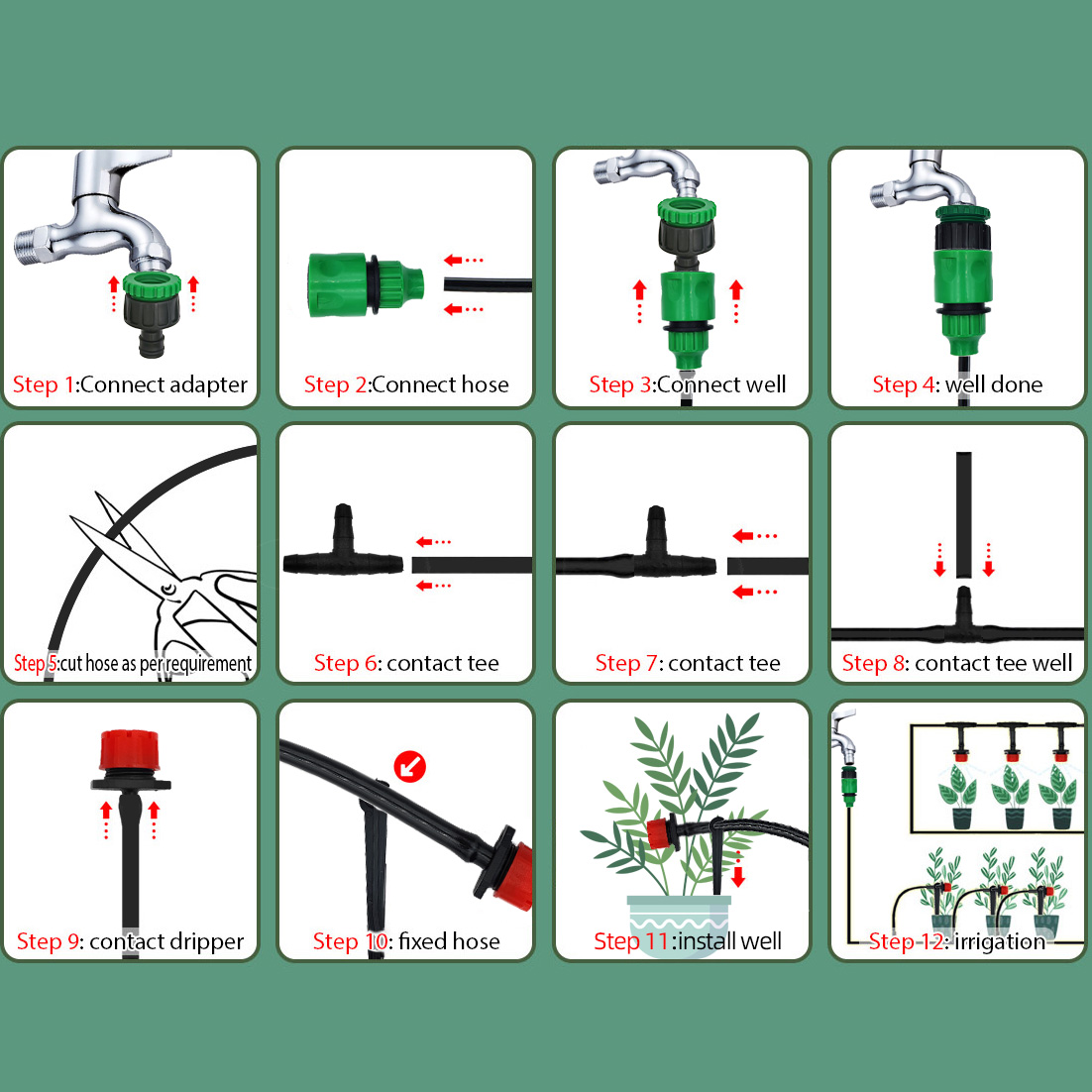 Greenhouse 15M-30M DIY Drip Ir - огляд і ціна Smart Garden Hose