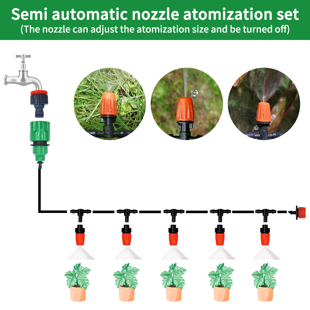 Fog Nozzles Irrigation Kit 5M- - огляд і ціна Smart Garden Hose