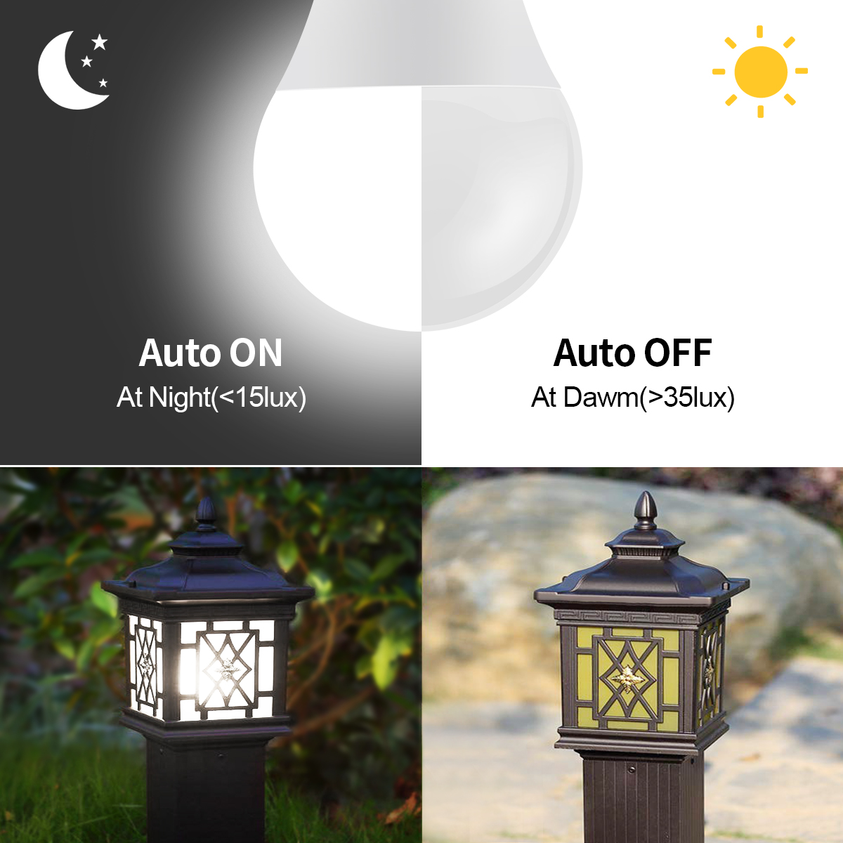 AC110V/220V Day Night Light Au - огляд і ціна Smart Garden Festoon Lights
