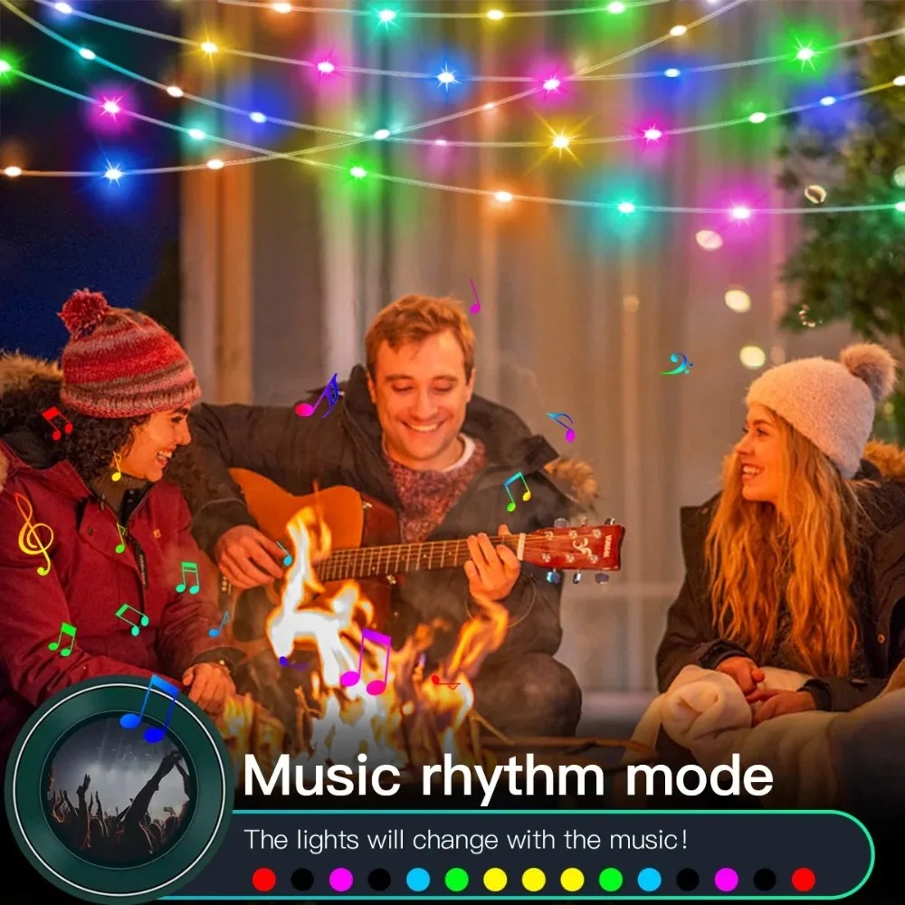 USB Bluetooth Smart LED Festoo - огляд і ціна Smart Garden Festoon Lights