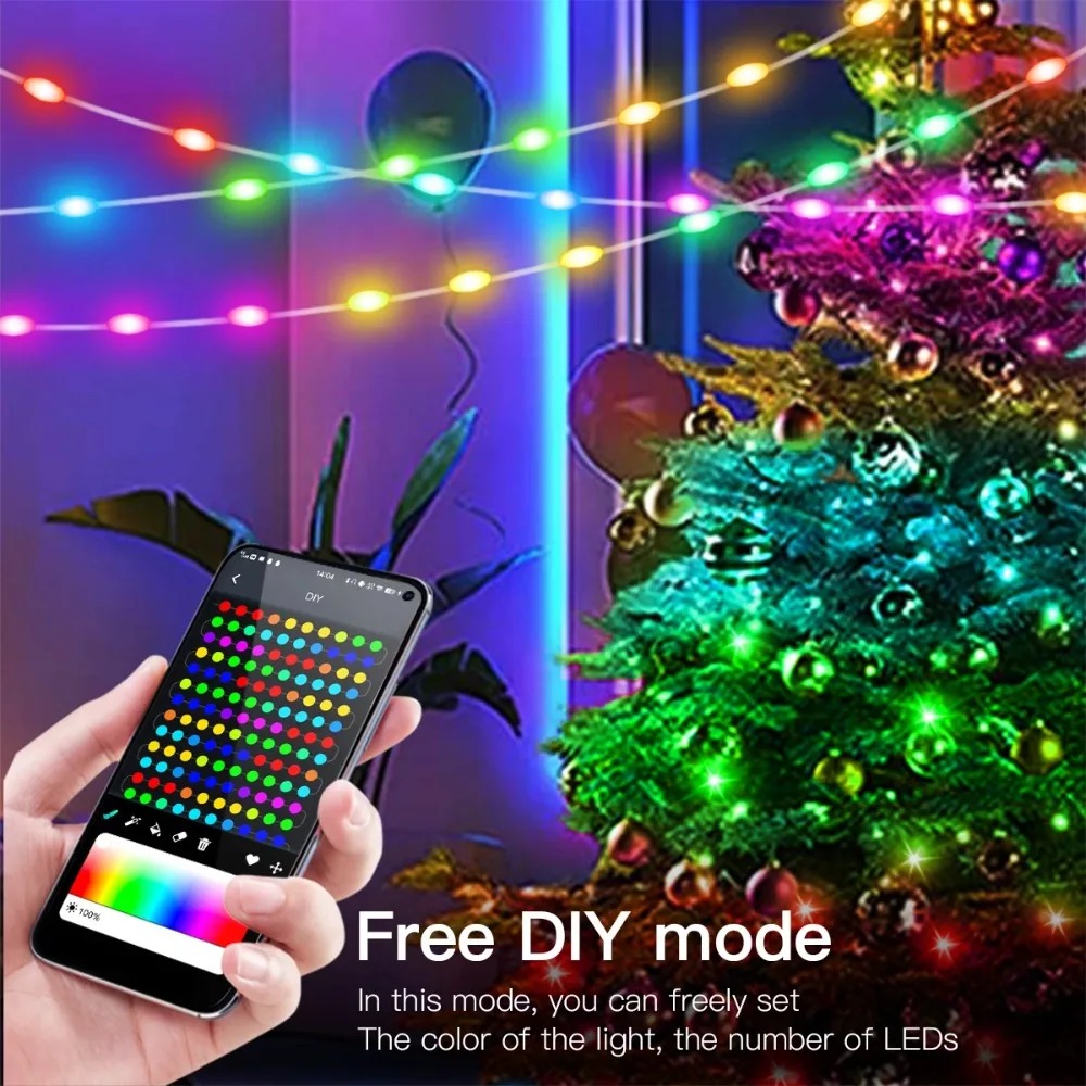 USB Bluetooth Smart LED Festoo - огляд і ціна Smart Garden Festoon Lights
