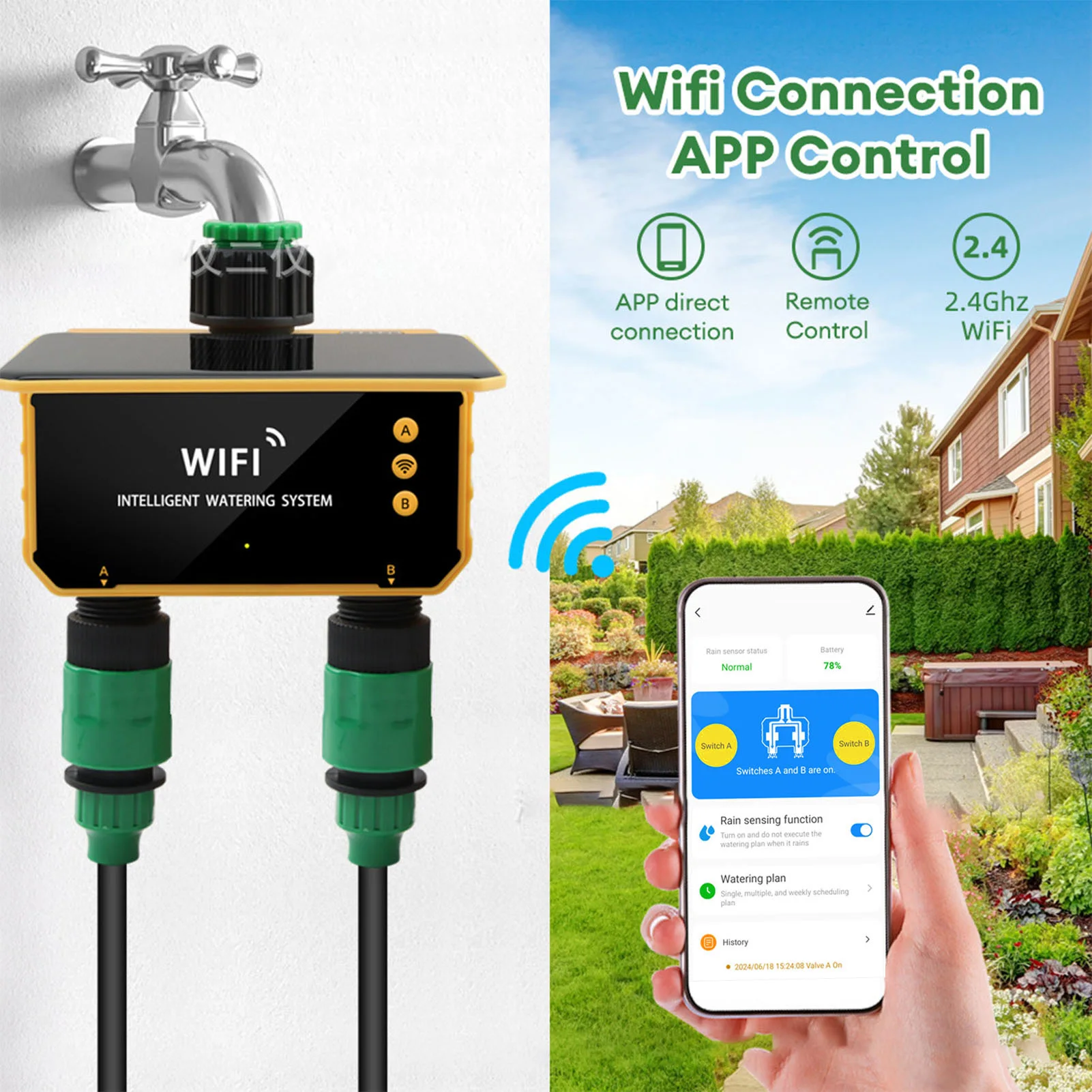 Solar WiFi Smart Irrigation Ti - огляд і ціна Wifi Irrigation Timer