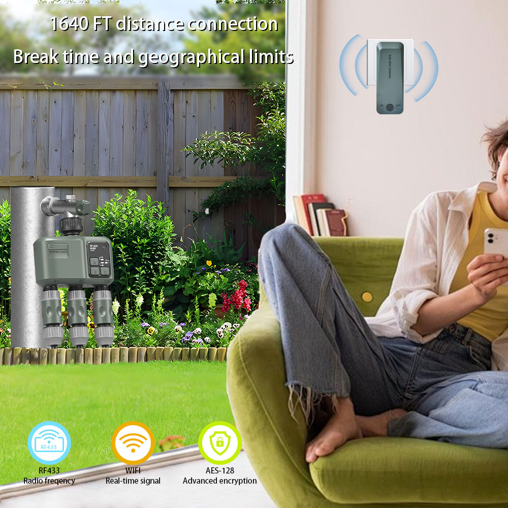 Tuya Wifi+RF433 3-outlet Water - огляд і ціна Wifi Irrigation Timer