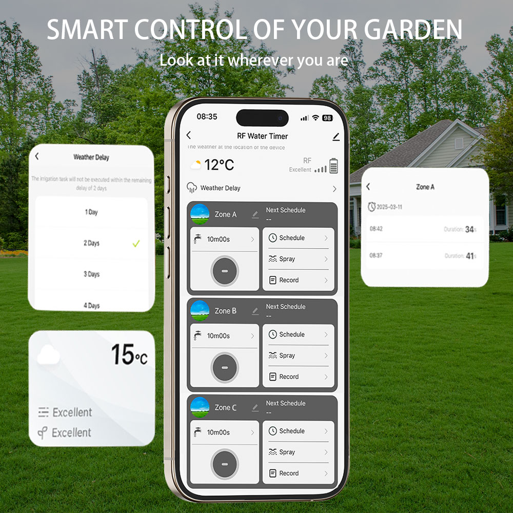 Tuya Wifi+RF433 3-outlet Water - огляд і ціна Wifi Irrigation Timer