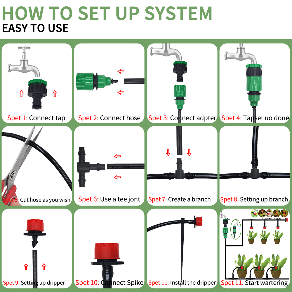 Micro Drip Irrigation System P - огляд і ціна Smart Garden Hose